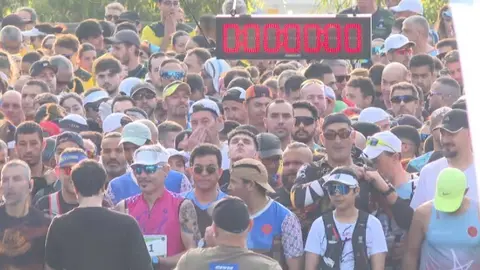 Una imagen previa a la salida de la prueba desde el Centro Ecuestre