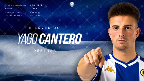As&iacute; ha anunciado el H&eacute;rcules el fichaje de Yago Cantero