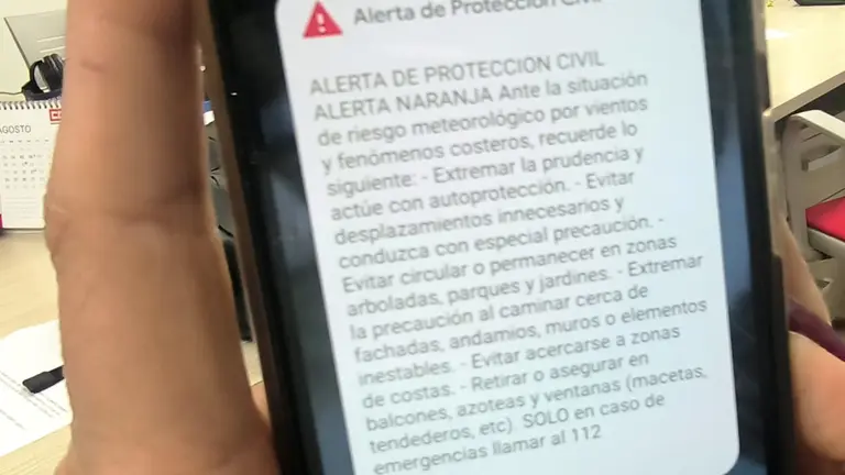 La Ciudad alerta de nuevo a los ceutíes vía móviles sobre el riesgo meteorológico de las próximas horas