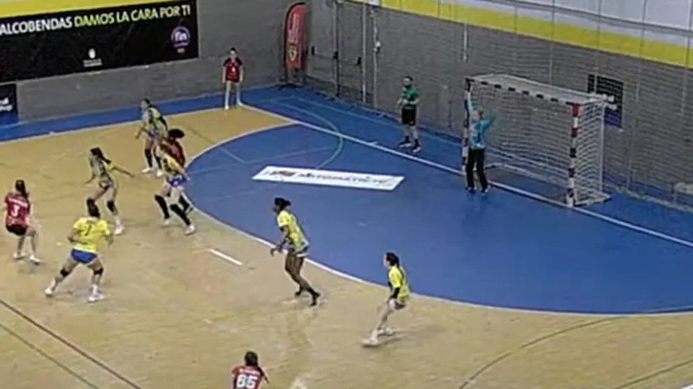 Una imagen del partido disputado este sábado en Alcobendas