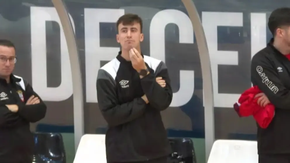 Nacho Garc&iacute;a, nuevo entrenador de la UA Ceut&iacute;, este domingo en el 'Guillermo Molina'