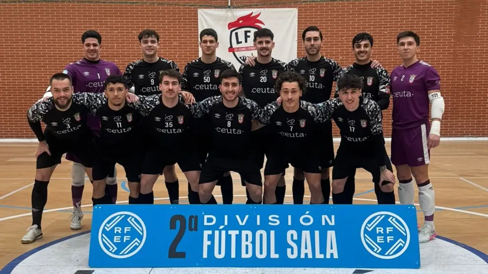 Formaci&oacute;n de la UA Ceut&iacute;, este domingo en el pabell&oacute;n La Fortuna de Legan&eacute;s