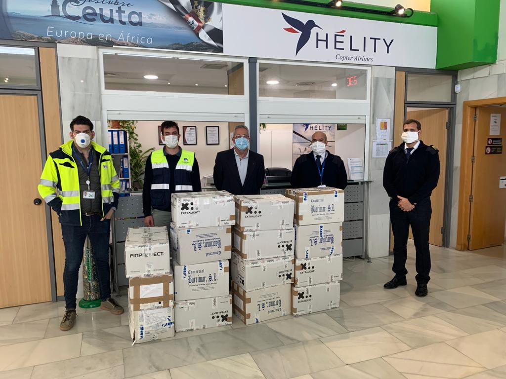 recepción mascarillas Ceuta