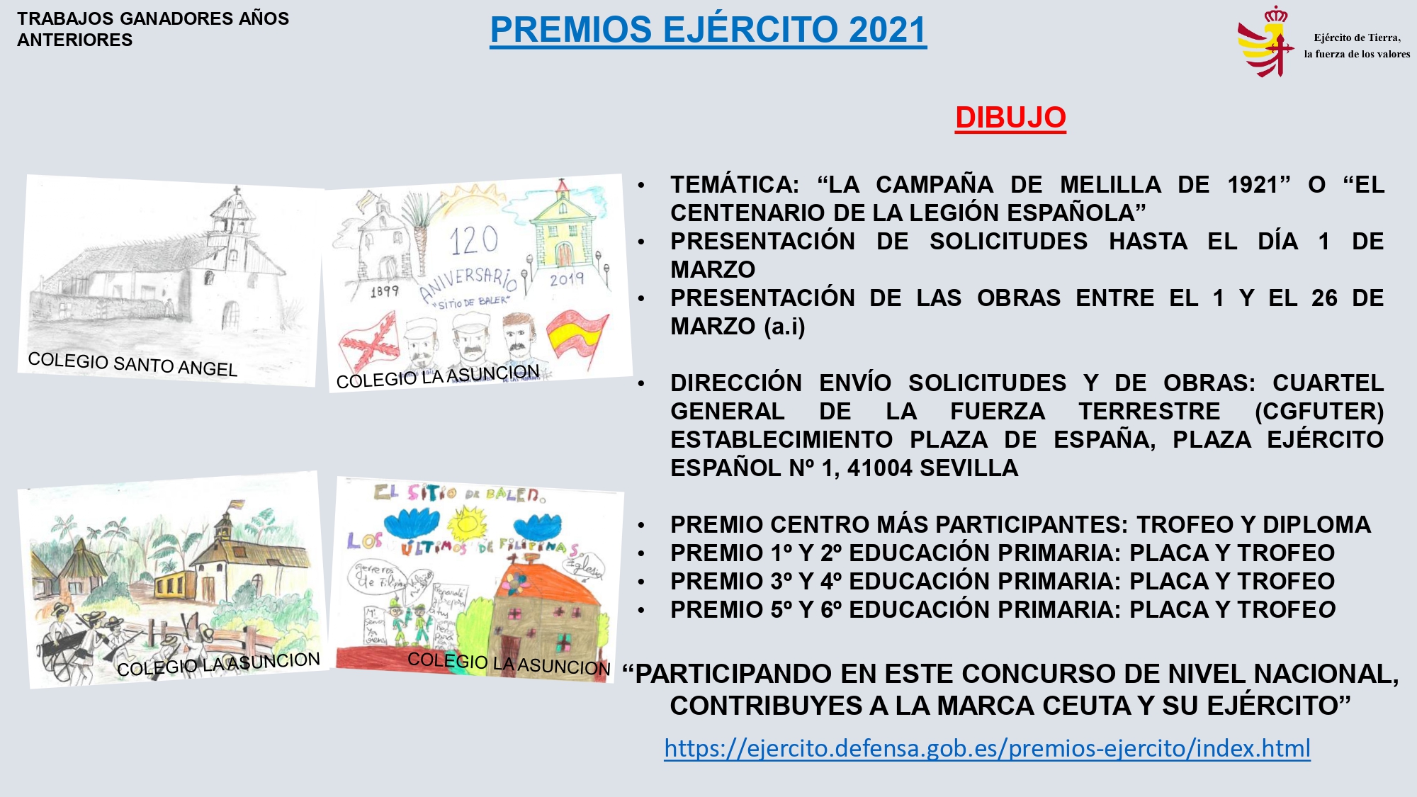 CARTEL DIBUJO PREMIOS EJÉRCITO