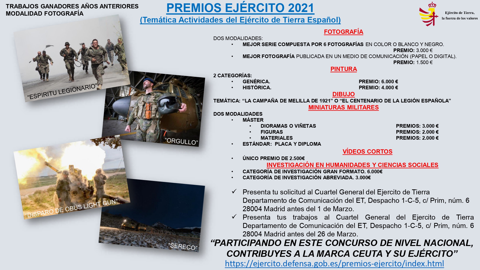 CARTEL GENÉRICO PREMIOS EJÉRCITO