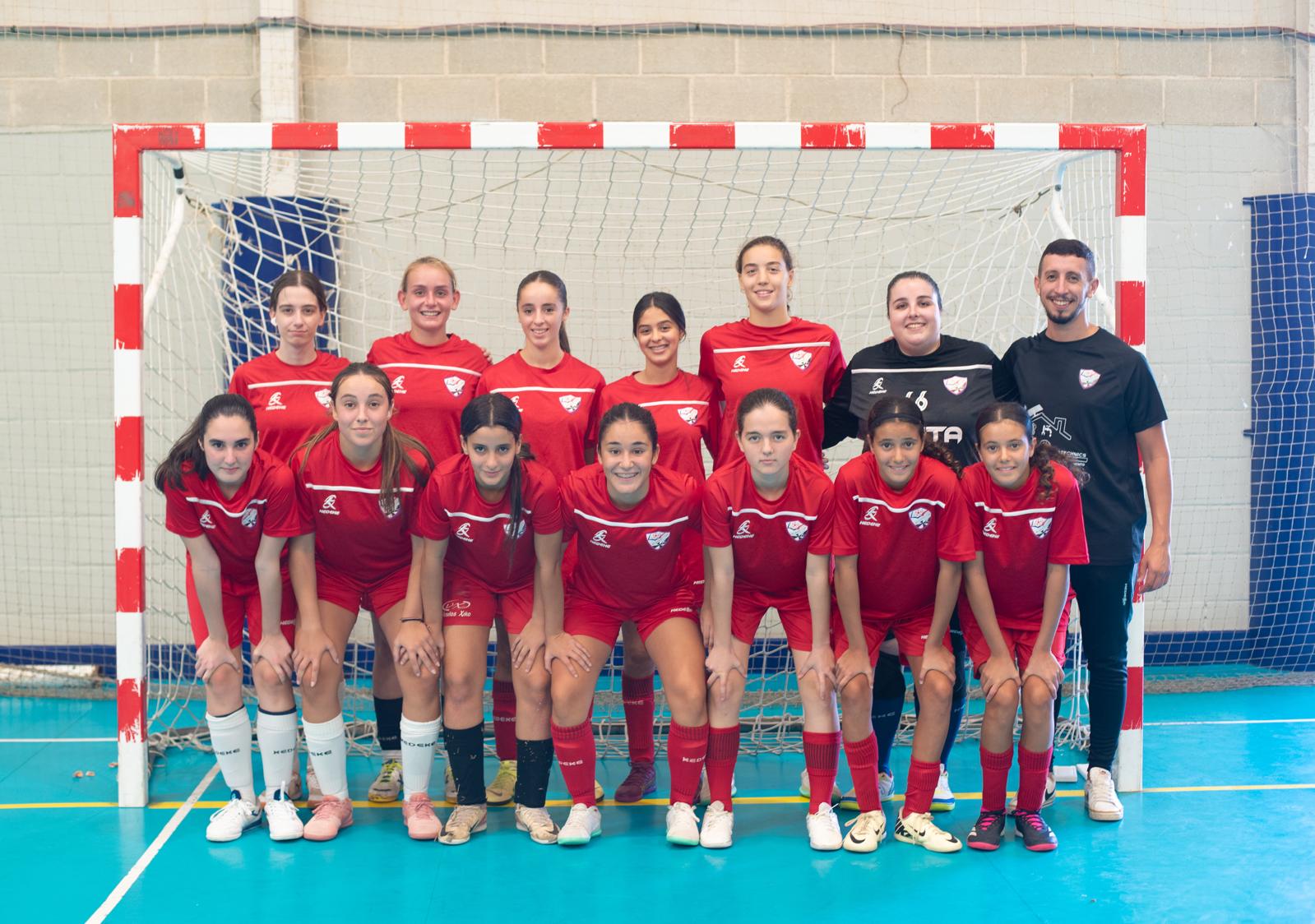 Equipo femenino de fútbol sala del Ramón y Cajal