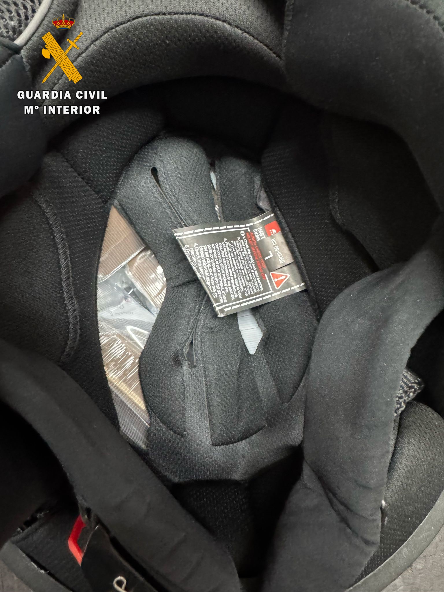 hachís casco guardia civil