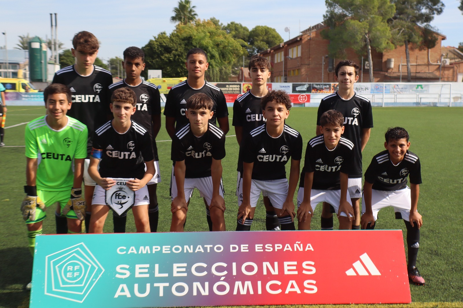 Once inicial de la selección Sub-14 de Ceuta