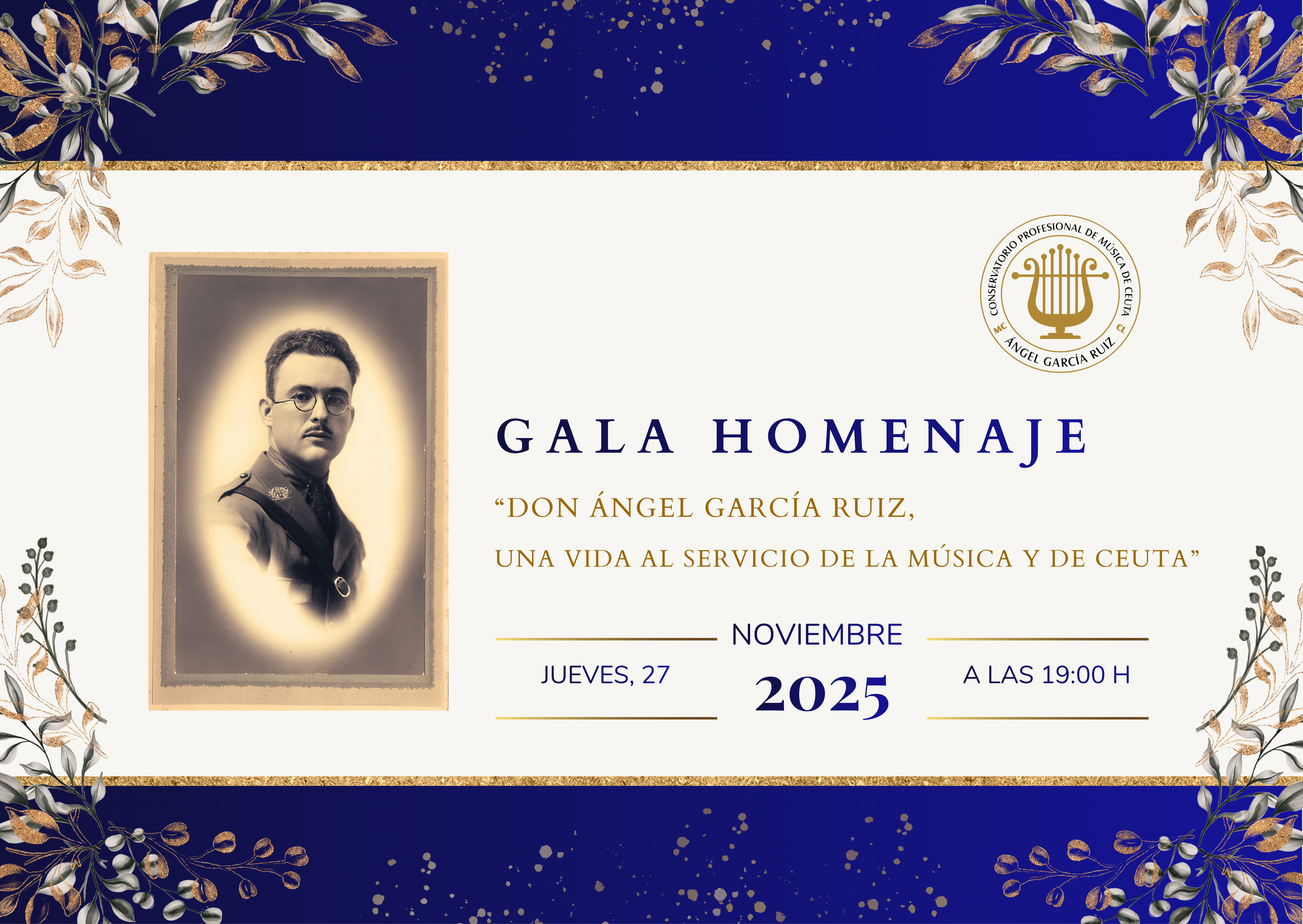 CARTEL GALA DON ÁNGEL GARCÍA RUIZ