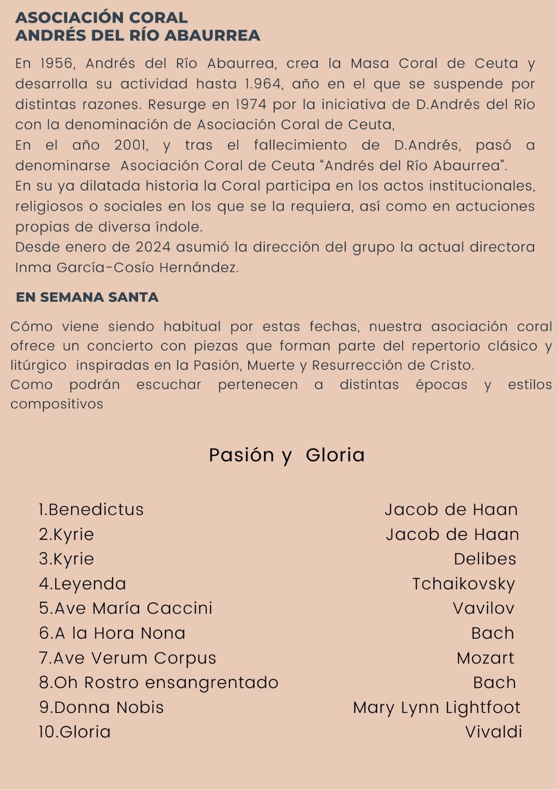 TR Cartel para concierto en el museo