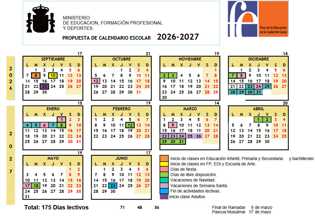 propuesta calendario foro