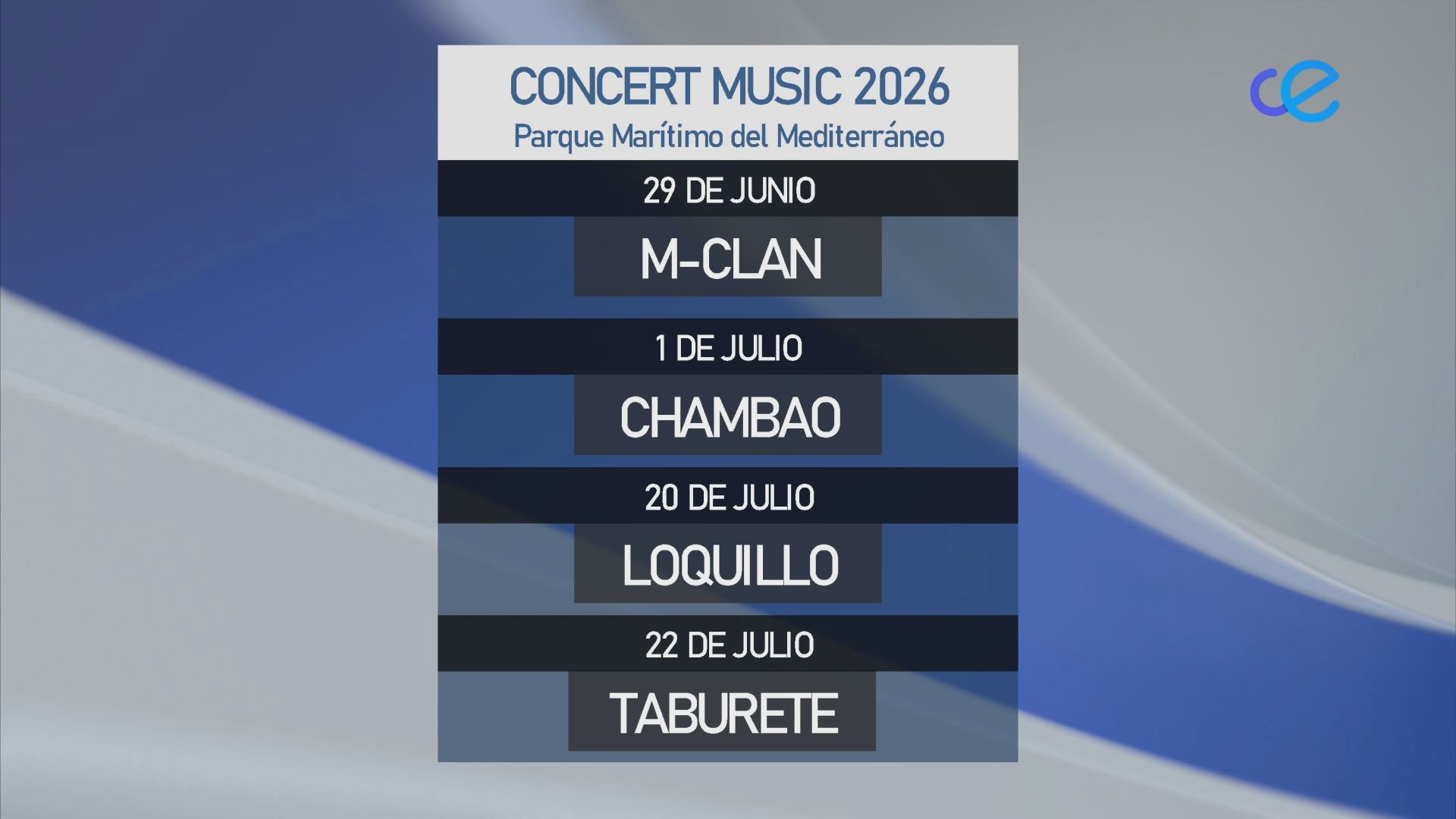 conciertos parque 2026