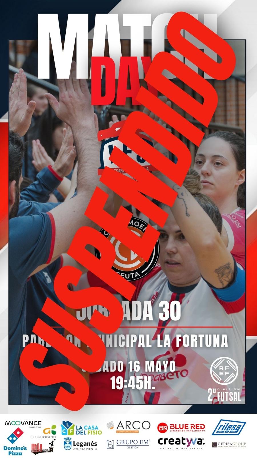 El Leganés ha confirmado la suspensión en sus redes sociales
